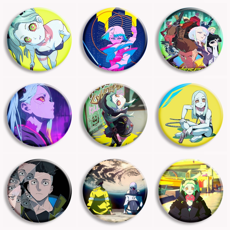 Cartoon Anime C_Cyberpunks E-E - Pin Button Badge 评论和价格