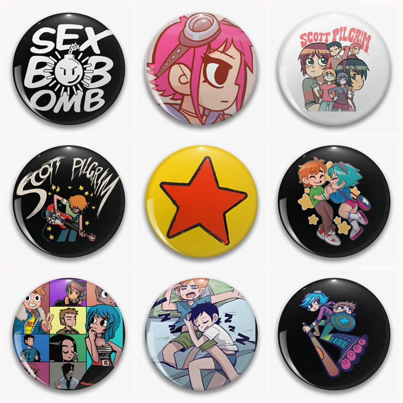31Style Anime Scott Pilgrim Wa - Pin Button Badge 评论和价格