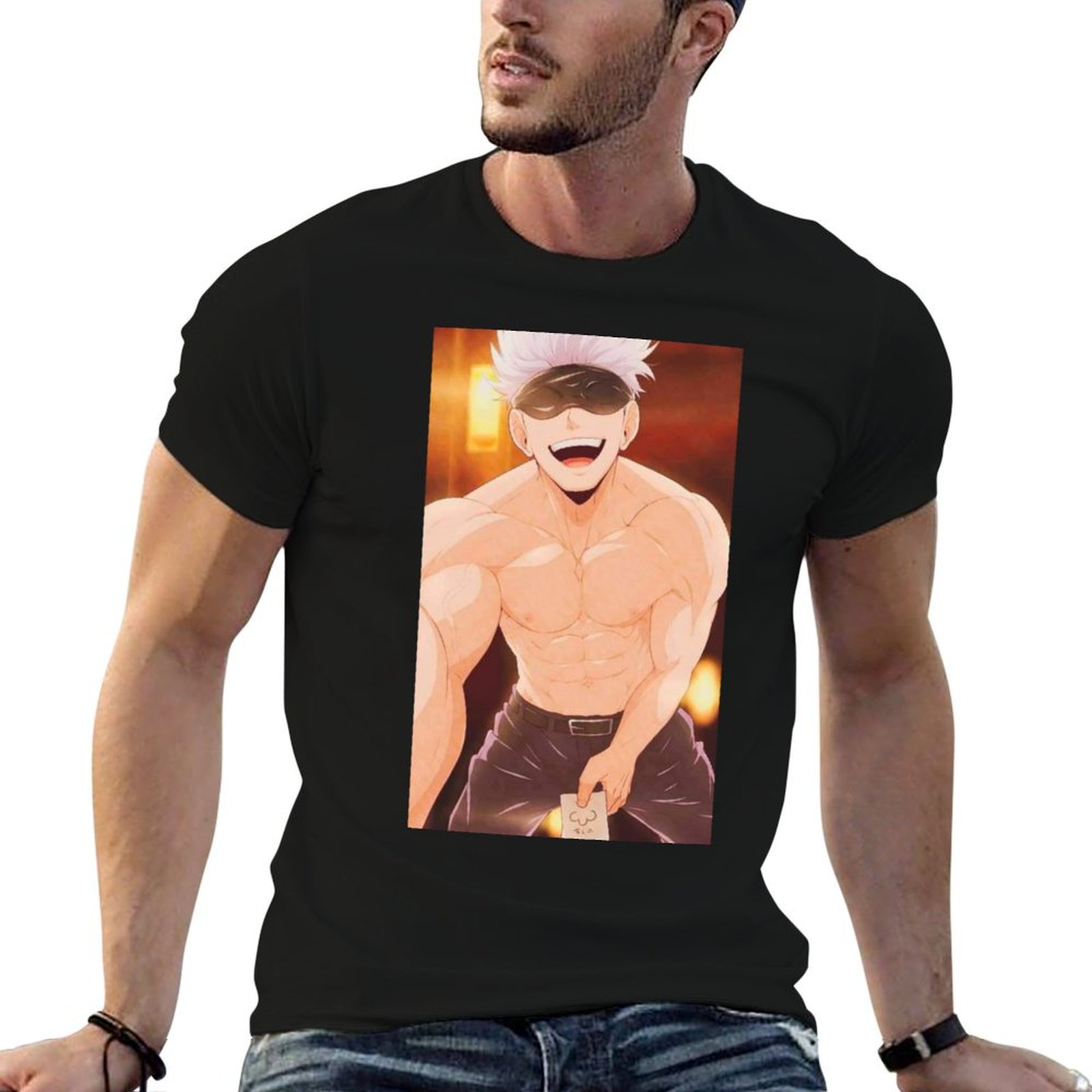 Gojo Satoru Merchandise T-Shir - Anime Merchandise T Shirt 评论和价格