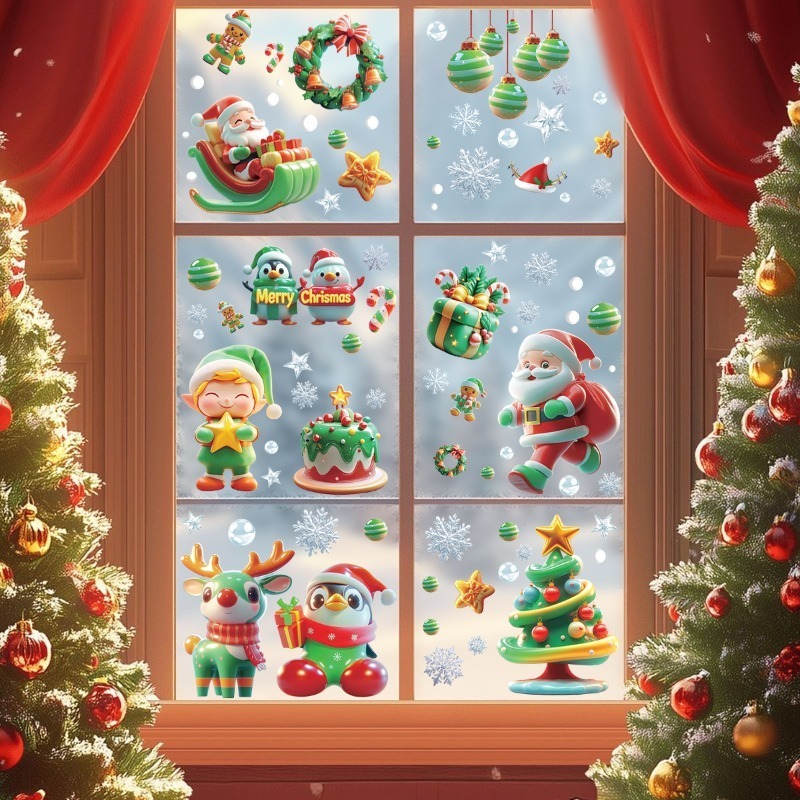 9 Sheets/set of Christmas Tree - Sticker Sheet Set 评论和价格