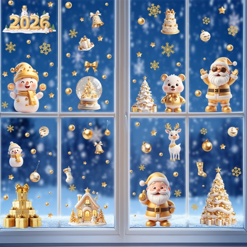 6 Sheets Set with Christmas Ba - Sticker Sheet Set 评论和价格